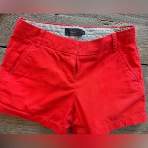 J. Crew Red Chino Shorts - size 2